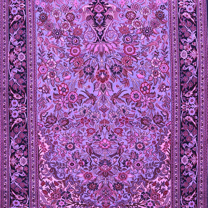 Machine Washable Persian Purple Traditional Area Rugs, wshtr2190pur