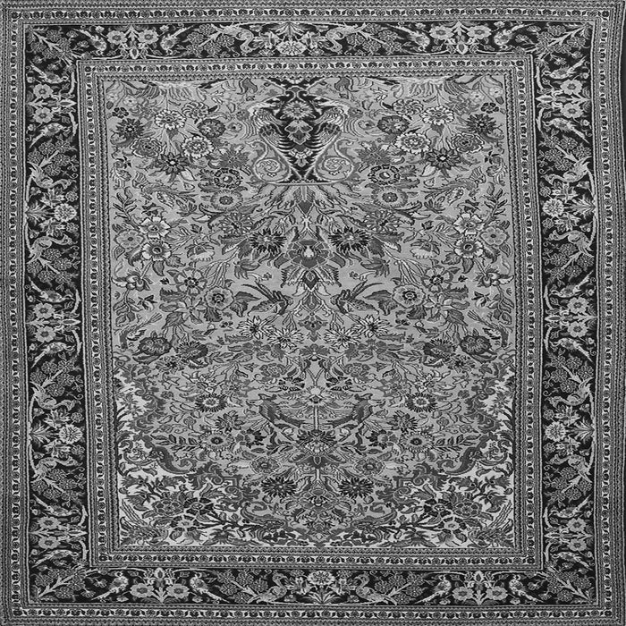 Serging Thickness of Persian Gray Traditional Rug, tr2190gry