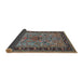 Sideview of Traditional Dark Gray Persian Rug, tr2191