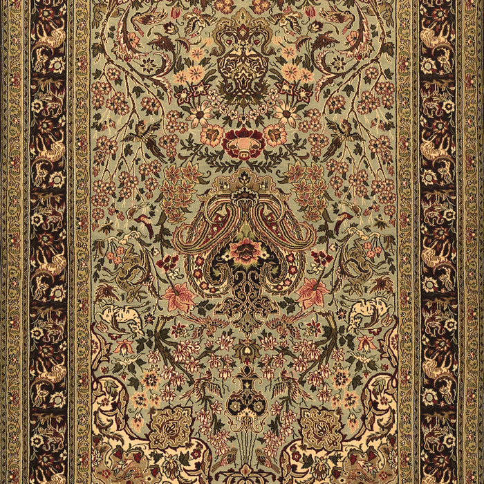 Machine Washable Persian Brown Traditional Rug, wshtr2191brn