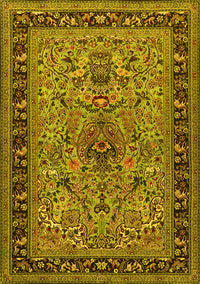 Persian Yellow Traditional Rug, tr2191yw