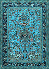 Persian Light Blue Traditional Rug, tr2191lblu