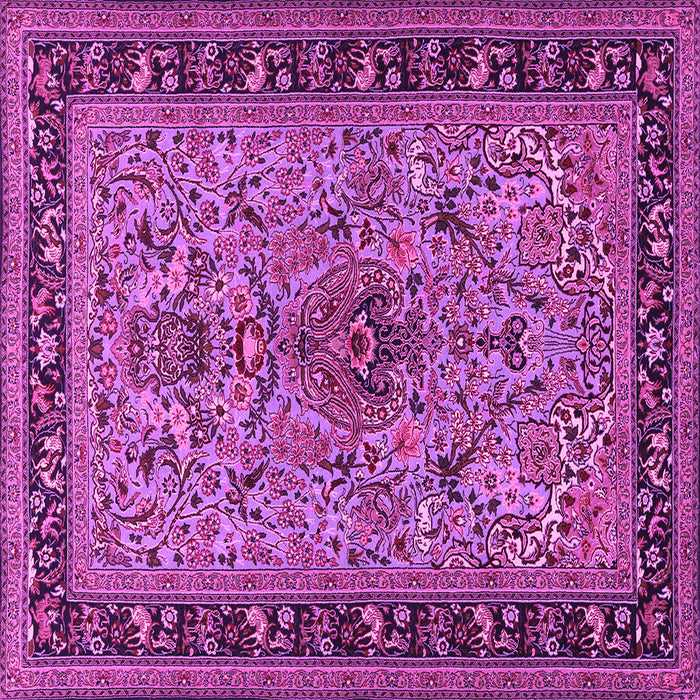 Square Persian Pink Traditional Rug, tr2191pnk