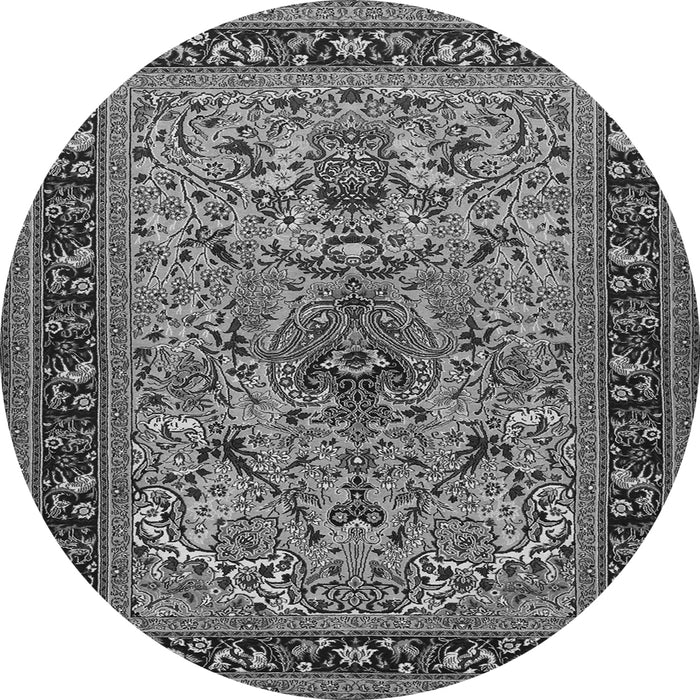 Square Persian Gray Traditional Rug, tr2191gry