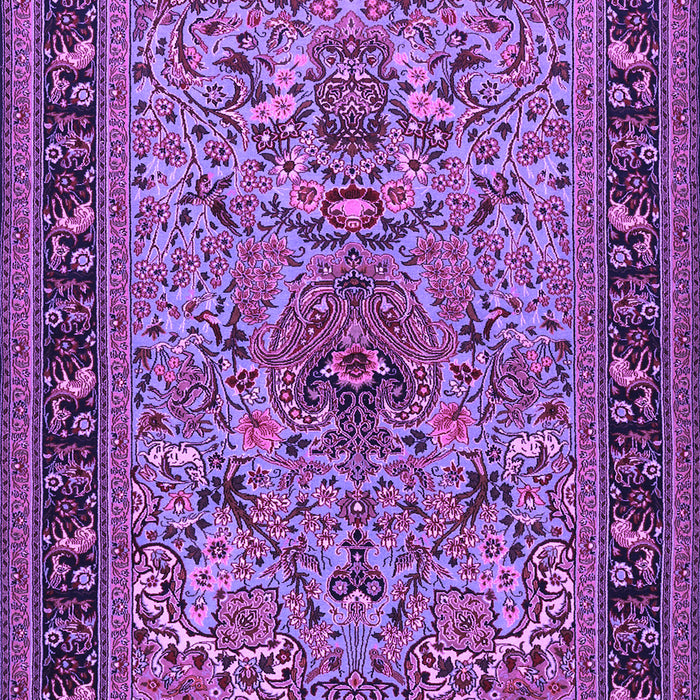Machine Washable Persian Purple Traditional Area Rugs, wshtr2191pur