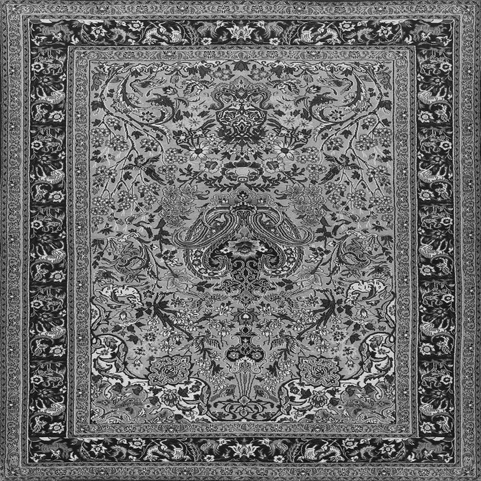 Serging Thickness of Persian Gray Traditional Rug, tr2191gry