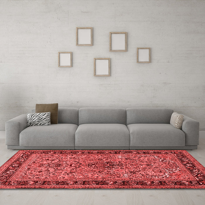 Traditional Red Washable Rugs