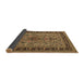 Sideview of Persian Brown Traditional Rug, tr2191brn
