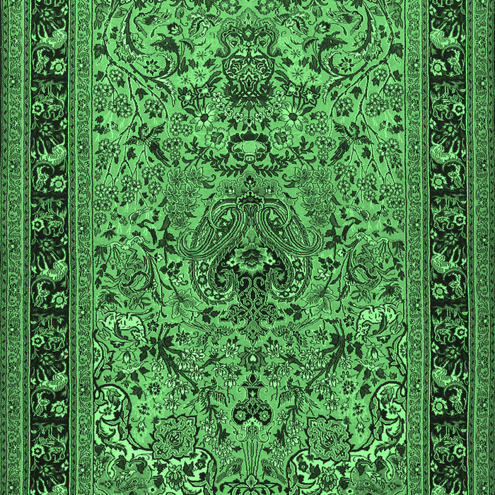 Persian Emerald Green Traditional Rug, tr2191emgrn