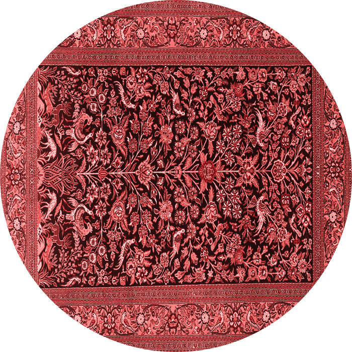 Machine Washable Persian Red Traditional Rug, wshtr2192red