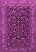 Machine Washable Persian Pink Traditional Rug, wshtr2192pnk