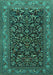 Persian Turquoise Traditional Rug, tr2192turq