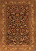 Serging Thickness of Machine Washable Persian Orange Traditional Area Rugs, wshtr2192org