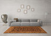 Machine Washable Persian Orange Traditional Area Rugs in a Living Room, wshtr2192org