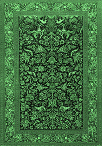 Persian Emerald Green Traditional Rug, tr2192emgrn