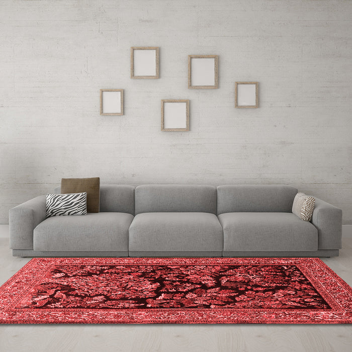 Traditional Red Washable Rugs
