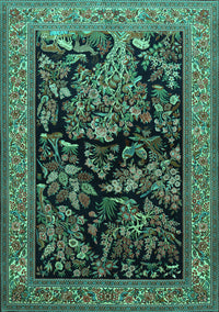 Persian Turquoise Traditional Rug, tr2193turq