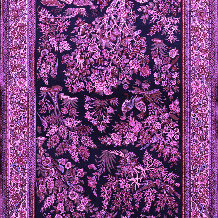 Machine Washable Persian Purple Traditional Area Rugs, wshtr2193pur