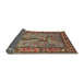 Sideview of Traditional Saffron Red Animal Rug, tr2194