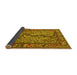 Sideview of Animal Yellow Traditional Rug, tr2194yw