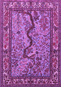 Animal Purple Traditional Rug, tr2194pur