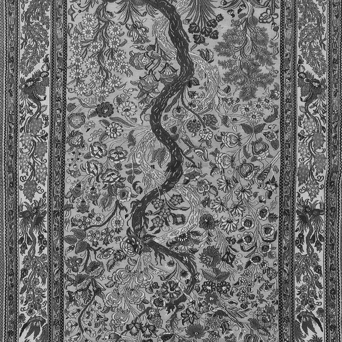 Serging Thickness of Machine Washable Animal Gray Traditional Rug, wshtr2194gry