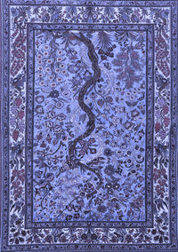 Animal Blue Traditional Rug, tr2194blu