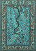 Animal Light Blue Traditional Rug, tr2194lblu