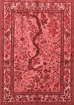 Animal Red Traditional Area Rugs
