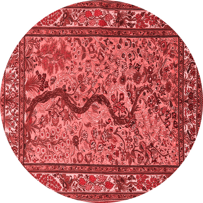 Animal Red Traditional Rug, tr2194red