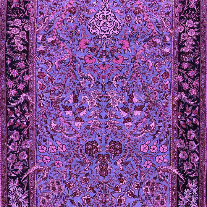 Machine Washable Animal Purple Traditional Area Rugs, wshtr2195pur