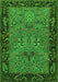 Animal Green Traditional Rug, tr2195grn