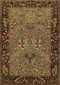 Animal Brown Traditional Rug, tr2195brn