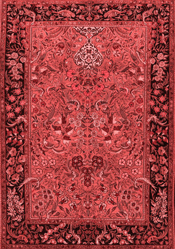 Animal Red Traditional Area Rugs