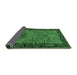 Sideview of Animal Emerald Green Traditional Rug, tr2195emgrn