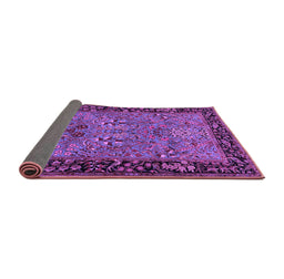 Sideview of Animal Purple Traditional Rug, tr2195pur