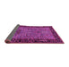 Sideview of Animal Pink Traditional Rug, tr2195pnk