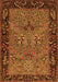 Animal Orange Traditional Rug, tr2195org