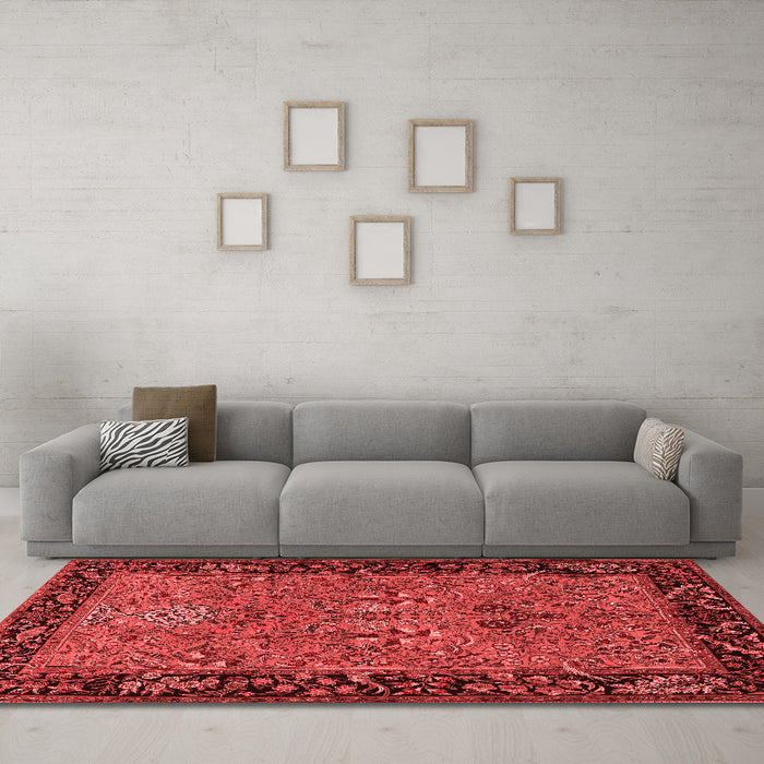 Traditional Red Washable Rugs