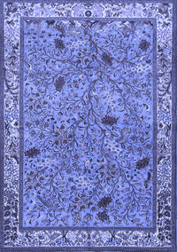 Animal Blue Traditional Rug, tr2196blu