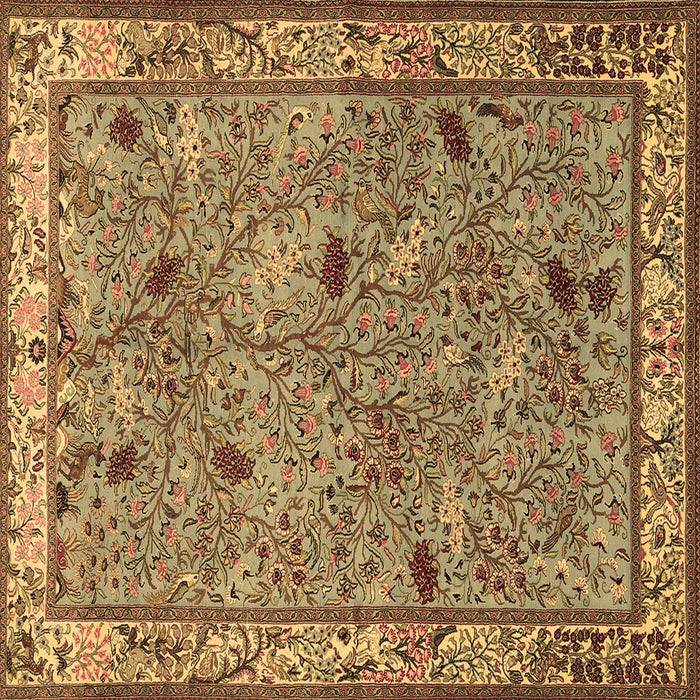 Square Machine Washable Animal Brown Traditional Rug, wshtr2196brn