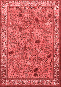 Animal Red Traditional Rug, tr2196red