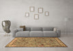 Machine Washable Animal Brown Traditional Rug in a Living Room,, wshtr2196brn