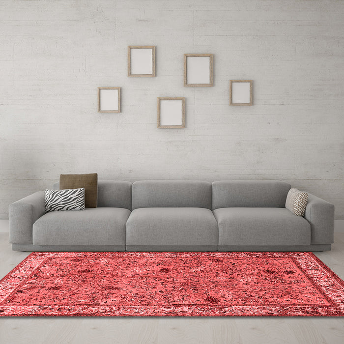 Traditional Red Washable Rugs