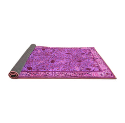 Sideview of Animal Pink Traditional Rug, tr2196pnk