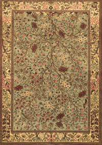 Animal Brown Traditional Rug, tr2196brn