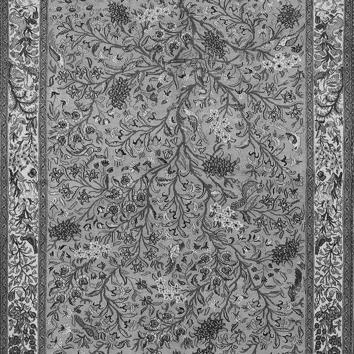 Serging Thickness of Machine Washable Animal Gray Traditional Rug, wshtr2196gry