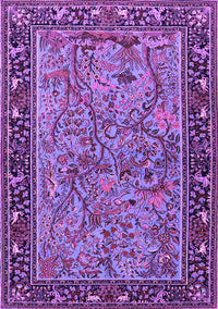 Animal Purple Traditional Rug, tr2197pur