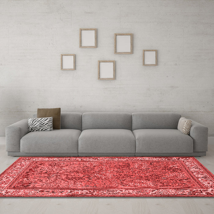 Traditional Red Washable Rugs