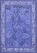 Animal Blue Traditional Rug, tr2198blu